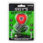 Ліхтарик на велосипед задній Grey's 18xLEDs 35lm 260mAh microUSB (GR11190)