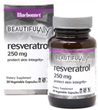 Натуральна добавка Bluebonnet Nutrition Resveratrol Beautiful Ally 250 мг