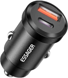 Автомобильное зарядное устройство Essager Gyroscope Mini Charger USB-A + Type-C 45W Black (ECCAC45-TL01-Z)
