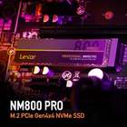 Dysk SSD Lexar NM800 Pro 512 GB NVMe M.2 PCIe 4.0 x4 3D NAND (TLC) (LNM800P512G-RNNNG) - obraz 3