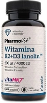 Pharmovit Witamina K2 MK7+ D3 4000 60 kapsułek (5902811239745) - obraz 1