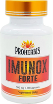 Suplement diety Proherbis Immunox Forte 500 mg 90 kapsułek (5902687151806)