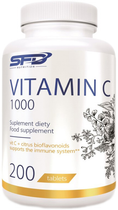 Харчова добавка SFD Вітамін С 1000 200 таблеток для імунітету (5902837735894) - зображення 1