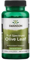 Харчова добавка Swanson Fs Оливковий лист 400 мг 60 капсул (87614112800) - зображення 1