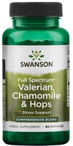 Харчова добавка Swanson Fs Valerian Chamomile Hops 60 капсул (87614116655) - зображення 1