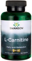 Swanson L-Karnityna 500 mg 100 tabletek (87614110011) - obraz 1