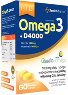 Xenico Pharma Omega 3 D3 4000 60 kapsułek (5905279876774) - obraz 1