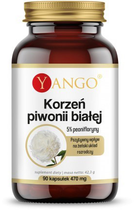 Харчова добавка Yango Корінь білого півонії 90 капсул 5% пеоніфлорин (5904194060220) - зображення 1