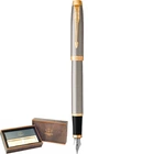 Перьевая ручка Parker IM 17 Brushed Metal GT FP F 22 211