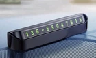 Парковочная карта - автовизитка P-23 Temporary Parking Number (Black)