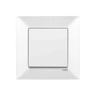 Meridian Вимикач 1-кл з підсвіткою білий 90970019-WH