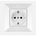 Розетка с заземлением белая Viko Meridian 90970008-WH
