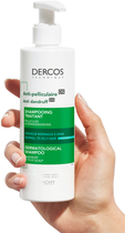 Vichy Dercos Szampon o wzmocnionym działaniu przeciwłupieżowym do włosów przetłuszczających się i podrażnionej skóry głowy 390 ml (3337871331290) - obraz 6