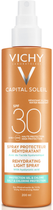 Spray do opalania Vichy Capital Soleil Beach Protect Anti-Dehydration SPF 30+ z kwasem hialuronowym, przeciw odwodnieniu skóry + ochrona przed solą i chlorem 200 ml (3337875648554) - obraz 2