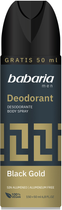 Dezodorant w sprayu do ciała Babaria Czarne złoto 200 ml (724957) (8410412020954) - obraz 1