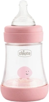 Chicco Perfect 5 plastikowa butelka do karmienia z silikonowym smoczkiem 0m+ 150 ml różowy (20211.10.40) - obraz 1