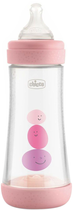 Пляшка для годування пластикова Chicco Perfect 5 із силіконовою соскою 4+ міс. 300 мл Рожева (20235.10.40) - зображення 1