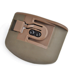 Компактний Ліхтар на шолом WADSN Gen 2 / Налобний Ліхтарик із Кріпленнями у комплекті койот 70х60 мм - изображение 3