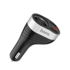 Автомобільний ЗП Hoco Z29 Regal Digital Display Cigarette Lighter 2USB Black