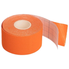Кінезіо тейп у рулоні 3,8см х 5м 73417 (Kinesio tape) еластичний пластир, Orange - зображення 3