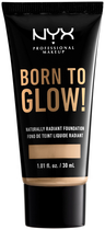 Тональна основа NYX Professional Makeup Born to Glow з натуральним сяючим фінішем 6.3 Warm vanilla 30 мл (0800897190354)