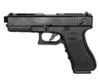 Пистолет металлический Глок черный стреляет пульками 6 мм Glock 18C игровой