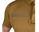 Футболка поло тактична 48 розмір M чоловіча військова армійська футболка ПОЛО POLO койот для ЗСУ - зображення 5