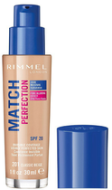 Podkład Rimmel Match Perfection Foundation SPF20 201 Classic Beige 30 ml (3614220954066) - obraz 1