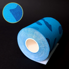 Кинезио тейп лента пластырь для тейпирования спины шеи тела 3,8 см х 5 м Kinesio tape SP-Sport Синий (0474) - изображение 3