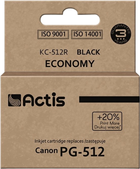 Tusz ACTIS do Canon PG-512 Black (KC-512R) - obraz 1