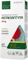 Medica Herbs ASTAKSANTYNA 6mg 60 kapsułek (5903968202316) - obraz 1