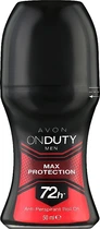 Дезодорант-антиперспірант для чоловіків - Avon On Duty Men Protection Deodorant Rol On 72H 50ml (987751-1281080-2)