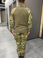 Армейская тактическая рубашка Убакс со вставками под локти Wolftrap Пиксель XL - изображение 5