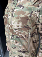 Куртка тактическая зимняя Softshell Single Sword Мультикам 2XL - изображение 6