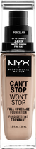 Рідка тональна основа NYX Professional Makeup Can`t Stop Won`t Stop 24-Hour 03 Porcelain 30 мл (800897157180) - зображення 1