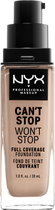 Podkład w płynie NYX Professional Makeup Can\'t Stop Won\'t Stop 24-Hour Foundation 03 Porcelain 30 ml (800897157180) - obraz 2