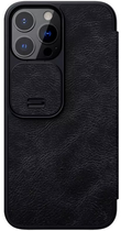 Etui Nillkin Qin Leather Apple iPhone 12 Pro Max Czarne (NN-QLC-IP12PM/BK) - obraz 1
