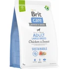 Корм для собак великих порід Brit Care Dog Sustainable Adult Large Breed з куркою та комахами