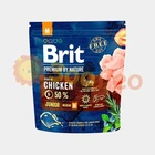 Сухой корм Brit Premium Junior M для щенков и молодых собак средних пород со вкусом курицы