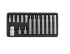 Набор бит YATO TORX Т20-Т-55 адаптер 1/2" 15шт (YT-0417)