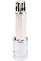 Головка торцева з битою YATO SPLINE 1/2" M17 100мм (YT-04357)