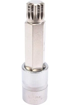 Головка торцевая с битой YATO SPLINE 1/2 " M16 100мм (YT-04356)