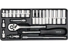 Набор головок торцевых YATO 1/4" М4-13 23шт (YT-14421)
