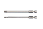 Набір біт YATO TORX SECURITY T15x100мм T27x100мм квадрат 1/4" 2шт (YT-0491)