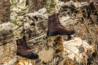 Берці тактичні. Чоловічі бойові черевики з водостійкою мембраною Мaxsteel Waterproof Brown 46 (304мм) коричневі в подарунок 2 пари тактичних шкарпеток - зображення 7