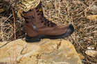 Берці тактичні. Чоловічі бойові черевики з водостійкою мембраною Мaxsteel Waterproof Brown 46 (304мм) коричневі в подарунок 2 пари тактичних шкарпеток - зображення 9