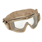 Комплект защитной маски Revision Desert Locust Deluxe с прозрачной, дымчатой, красной линзой Бежевый 2000000130743 - изображение 4