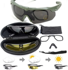 Захисні тактичні окуляри ESS Crossbow Polarized з 3 лінзами та діоптрією Олива - зображення 3