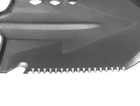 Лопата саперная туристическая многофункциональная (автомобильная) разборная 11 в 1 WorkPro в чехле черная - изображение 7