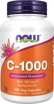 Витамин С 1000 мг с биофлавоноидами Now Foods, C-1000, 100 капсул